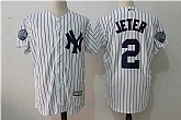 New York Yankees #2 Derek Jeter With Retirement Patch New Cool Base Stitched Jersey,baseball caps,new era cap wholesale,wholesale hats