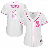 Women Seattle Mariners #2 Jean Segura White Pink New Cool Base Jersey JiaSu,baseball caps,new era cap wholesale,wholesale hats