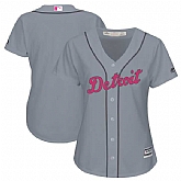 Women Tigers Blank Gray Mother's Day New Cool Base Jersey JiaSu,baseball caps,new era cap wholesale,wholesale hats