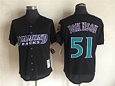 Arizona Diamondbacks #51 Randy Johnson Black Mitchell And Ness Throwback Stitched Jersey,baseball caps,new era cap wholesale,wholesale hats