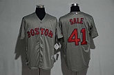 Boston Red Sox #41 Sale Gray New Cool Base Stitched Jersey,baseball caps,new era cap wholesale,wholesale hats