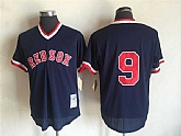 Boston Red Sox #9 Ted Williams Navy Blue Mitchell And Ness Throwback Pullover Stitched Jersey,baseball caps,new era cap wholesale,wholesale hats