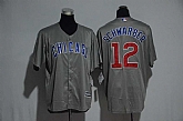 Chicago Cubs #12 Kyle Schwarber Gray New Cool Base Stitched Jersey,baseball caps,new era cap wholesale,wholesale hats