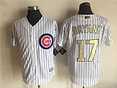 Chicago Cubs #17 Kris Bryant White World Series Champions Gold Program New Cool Base Stitched Jersey,baseball caps,new era cap wholesale,wholesale hats