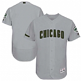 Customized Men's Chicago Cubs Gray 2017 Memorial Day Flexbase Player Jersey,baseball caps,new era cap wholesale,wholesale hats