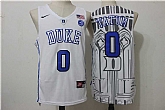 Duke Blue Devils #0 Jayson Tatum White College Basketball Stitched Jersey,baseball caps,new era cap wholesale,wholesale hats