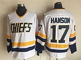 Hanson Brothers #17 Steve Hanson White Winter Classic Stitched Movie Jersey,baseball caps,new era cap wholesale,wholesale hats