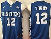 Kentucky Wildcats #12 Karl Anthony Towns Blue College Basketball Jersey,baseball caps,new era cap wholesale,wholesale hats