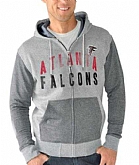 Men's Atlanta Falcons G III Sports by Carl Banks Safety Tri Blend Full Zip Hoodie Heathered Gray FengYun,baseball caps,new era cap wholesale,wholesale hats