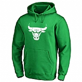 Men's Chicago Bulls Fanatics Branded Kelly Green St. Patrick's Day White Logo Pullover Hoodie FengYun,baseball caps,new era cap wholesale,wholesale hats