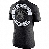 Men's Cincinnati Bengals Nike Black Helmet Tri Blend T-Shirt2 FengYun,baseball caps,new era cap wholesale,wholesale hats