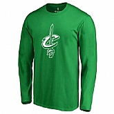 Men's Cleveland Cavaliers Fanatics Branded Kelly Green St. Patrick's Day White Logo Long Sleeve T-Shirt FengYun,baseball caps,new era cap wholesale,wholesale hats