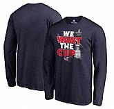 Men's Columbus Blue Jackets Fanatics Branded 2017 NHL Stanley Cup Playoff Participant Blue Line Long Sleeve T Shirt Navy FengYun,baseball caps,new era cap wholesale,wholesale hats