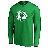 Men's Dallas Mavericks Fanatics Branded Kelly Green St. Patrick's Day White Logo Long Sleeve T-Shirt FengYun,baseball caps,new era cap wholesale,wholesale hats