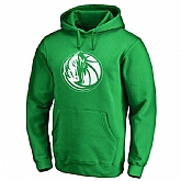 Men's Dallas Mavericks Fanatics Branded Kelly Green St. Patrick's Day White Logo Pullover Hoodie FengYun,baseball caps,new era cap wholesale,wholesale hats