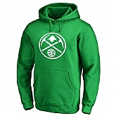 Men's Denver Nuggets Fanatics Branded Kelly Green St. Patrick's Day White Logo Pullover Hoodie FengYun,baseball caps,new era cap wholesale,wholesale hats