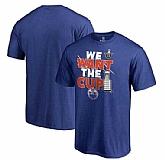 Men's Edmonton Oilers Fanatics Branded 2017 NHL Stanley Cup Playoff Participant Blue Line T Shirt Royal FengYun,baseball caps,new era cap wholesale,wholesale hats