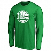 Men's Golden State Warriors Fanatics Branded Kelly Green St. Patrick's Day White Logo Long Sleeve T-Shirt FengYun,baseball caps,new era cap wholesale,wholesale hats