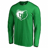 Men's Memphis Grizzlies Fanatics Branded Kelly Green St. Patrick's Day White Logo Long Sleeve T-Shirt FengYun,baseball caps,new era cap wholesale,wholesale hats