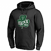 Men's Milwaukee Bucks Fanatics Branded Black Big & Tall St. Patrick's Day Paddy's Pride Pullover Hoodie FengYun,baseball caps,new era cap wholesale,wholesale hats