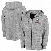 Men's New England Patriots Pro Line by Fanatics Branded Super Bowl LI Champions Left Tackle Space Dye Full Zip Hoodie Heathered Gray FengYun,baseball caps,new era cap wholesale,wholesale hats