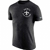 Men's New Orleans Saints Nike Black Helmet Tri Blend T-Shirt FengYun,baseball caps,new era cap wholesale,wholesale hats