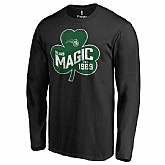 Men's Orlando Magic Fanatics Branded Black Big & Tall St. Patrick's Day Paddy's Pride Long Sleeve T-Shirt FengYun,baseball caps,new era cap wholesale,wholesale hats