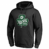 Men's Philadelphia 76ers Fanatics Branded Black Big & Tall St. Patrick's Day Paddy's Pride Pullover Hoodie FengYun,baseball caps,new era cap wholesale,wholesale hats
