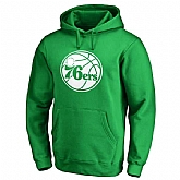 Men's Philadelphia 76ers Fanatics Branded Kelly Green St. Patrick's Day White Logo Pullover Hoodie FengYun,baseball caps,new era cap wholesale,wholesale hats