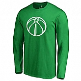 Men's Washington Wizards Fanatics Branded Kelly Green St. Patrick's Day White Logo Long Sleeve T-Shirt FengYun,baseball caps,new era cap wholesale,wholesale hats