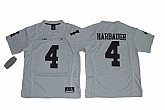 Michigan Wolverines #4 Jim Harbaugh Gray Gridiron II Youth College Stitched Jersey,baseball caps,new era cap wholesale,wholesale hats