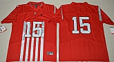 Ohio State Buckeyes #15 Ezekiel Elliott Red College Throwback Stitched Jersey,baseball caps,new era cap wholesale,wholesale hats