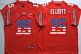 Ohio State Buckeyes #15 Ezekiel Elliott Red USA Flag College Football Stitched Jersey,baseball caps,new era cap wholesale,wholesale hats