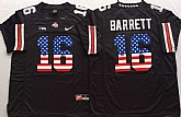 Ohio State Buckeyes #16 J.T. Barrett Black USA Flag College Stitched Jersey,baseball caps,new era cap wholesale,wholesale hats