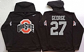 Ohio State Buckeyes #27 Eddie George Black Men's Pullover Stitched Hoodie,baseball caps,new era cap wholesale,wholesale hats
