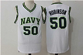Osbourn Park High School #50 David Robinson White Basketball Stitched Jersey,baseball caps,new era cap wholesale,wholesale hats