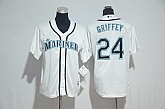 Seattle Mariners #24 Ken Griffey White New Cool Base Stitched Jersey,baseball caps,new era cap wholesale,wholesale hats