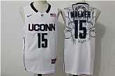 UConn Huskies #15 Kemba Walker White College Basketball Jersey,baseball caps,new era cap wholesale,wholesale hats
