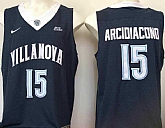 Villanova Wildcats #15 Ryan Arcidiacono Navy Blue Basketball College Jersey,baseball caps,new era cap wholesale,wholesale hats
