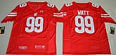 Wisconsin Badgers #99 J.J. Watt Red College Football Stitched Jersey,baseball caps,new era cap wholesale,wholesale hats