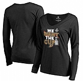 Women's Anaheim Ducks Fanatics Branded 2017 NHL Stanley Cup Playoff Participant Blue Line V Neck Long Sleeve T Shirt Black FengYun,baseball caps,new era cap wholesale,wholesale hats