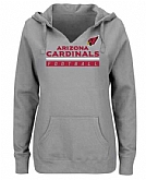 Women's Arizona Cardinals Majestic Self-Determination Pullover Hoodie - Heather Gray FengYun,baseball caps,new era cap wholesale,wholesale hats