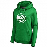 Women's Atlanta Hawks Fanatics Branded Kelly Green St. Patrick's Day White Logo Pullover Hoodie FengYun,baseball caps,new era cap wholesale,wholesale hats