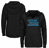 Women's Carolina Panthers Majestic Plus Size Self Determination Pullover Hoodie - Black FengYun,baseball caps,new era cap wholesale,wholesale hats