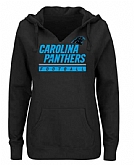 Women's Carolina Panthers Majestic Self-Determination Pullover Hoodie - Black FengYun,baseball caps,new era cap wholesale,wholesale hats