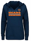 Women's Chicago Bears Majestic Self-Determination Pullover Hoodie - Navy FengYun,baseball caps,new era cap wholesale,wholesale hats