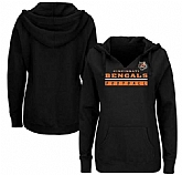 Women's Cincinnati Bengals Majestic Plus Size Self Determination Pullover Hoodie - Black FengYun,baseball caps,new era cap wholesale,wholesale hats