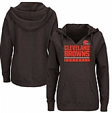 Women's Cleveland Browns Majestic Plus Size Self Determination Pullover Hoodie - Brown FengYun,baseball caps,new era cap wholesale,wholesale hats