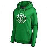 Women's Denver Nuggets Fanatics Branded Kelly Green St. Patrick's Day White Logo Pullover Hoodie FengYun,baseball caps,new era cap wholesale,wholesale hats