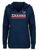 Women's Houston Texans Majestic Self-Determination Pullover Hoodie - Navy FengYun,baseball caps,new era cap wholesale,wholesale hats